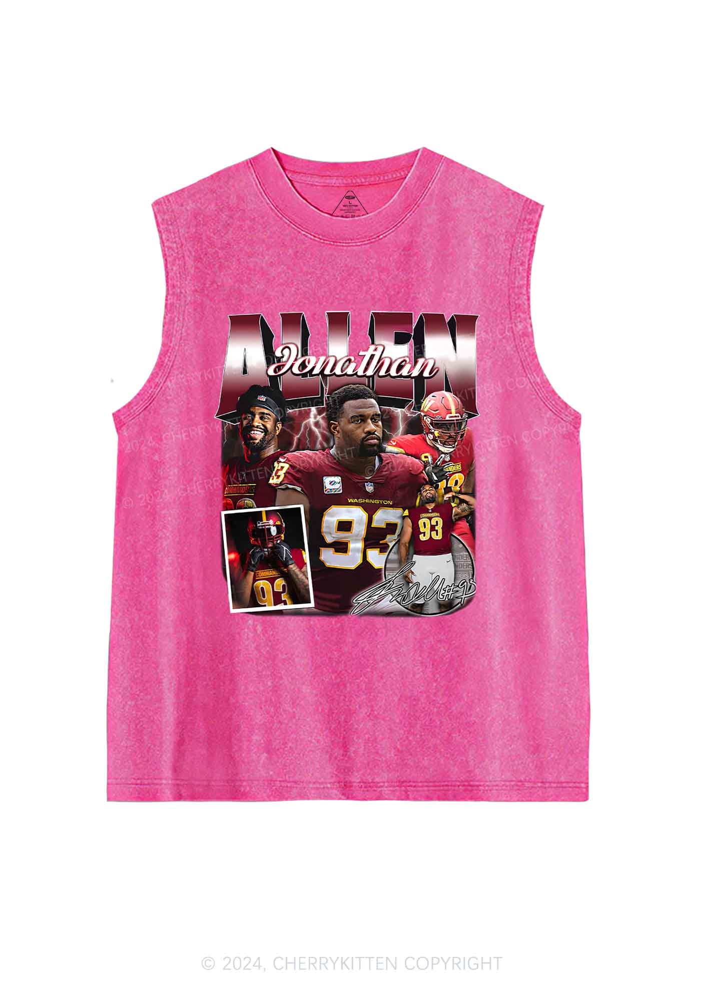 Red Allen Y2K Super Bowl Washed Tank Cherrykitten