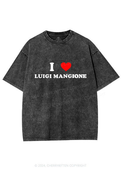 I Love Luigi Y2K Washed Tee Cherrykitten