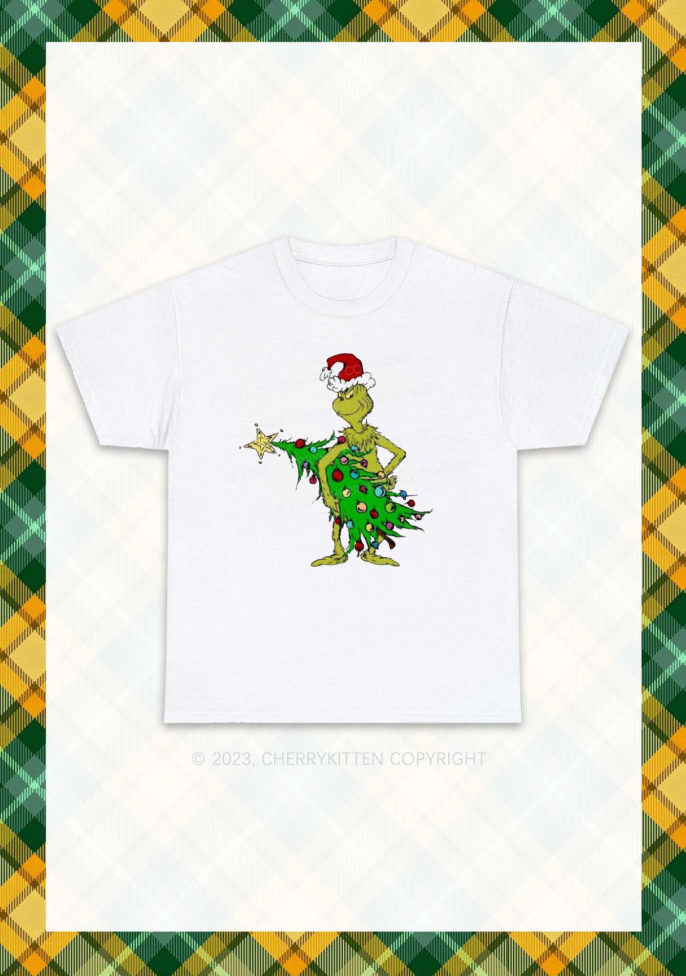 Stealing Christmas Tree Chunky Shirt Cherrykitten