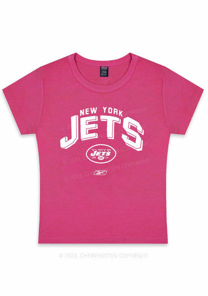 NY Jets Super Bowl Y2K Baby Tee Cherrykitten