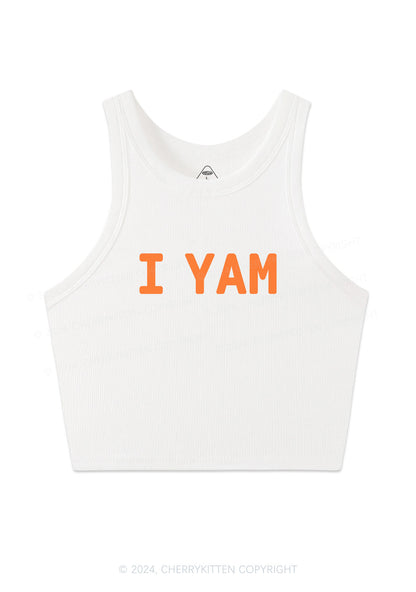 I Yam Y2K Valentine's Day Crop Tank Top Cherrykitten