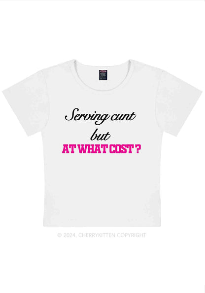 Curvy At What Cost Y2K Baby Tee Cherrykitten