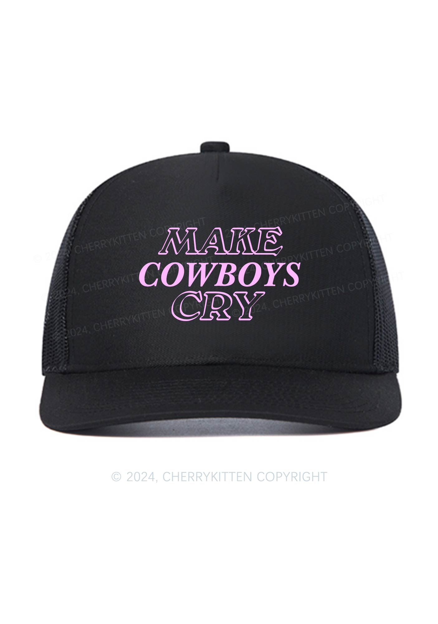 Make Cowboys Cry Y2K Trucker Mesh Hat Cherrykitten