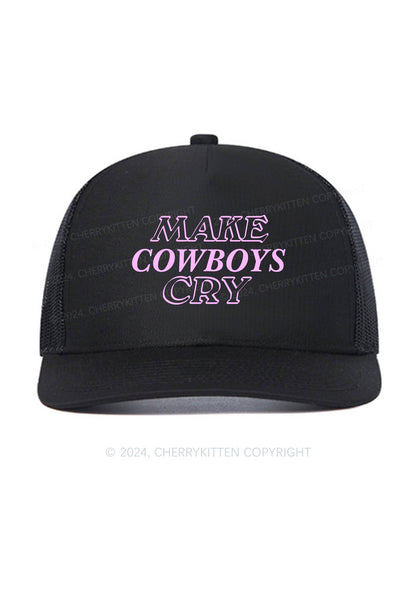 Make Cowboys Cry Y2K Trucker Mesh Hat Cherrykitten