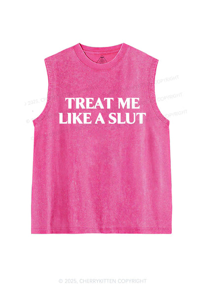 Treat Me Like A Slxt Y2K Washed Tank Cherrykitten