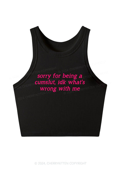 Sorry For Being Cxmslxt Y2K Crop Tank Top Cherrykitten