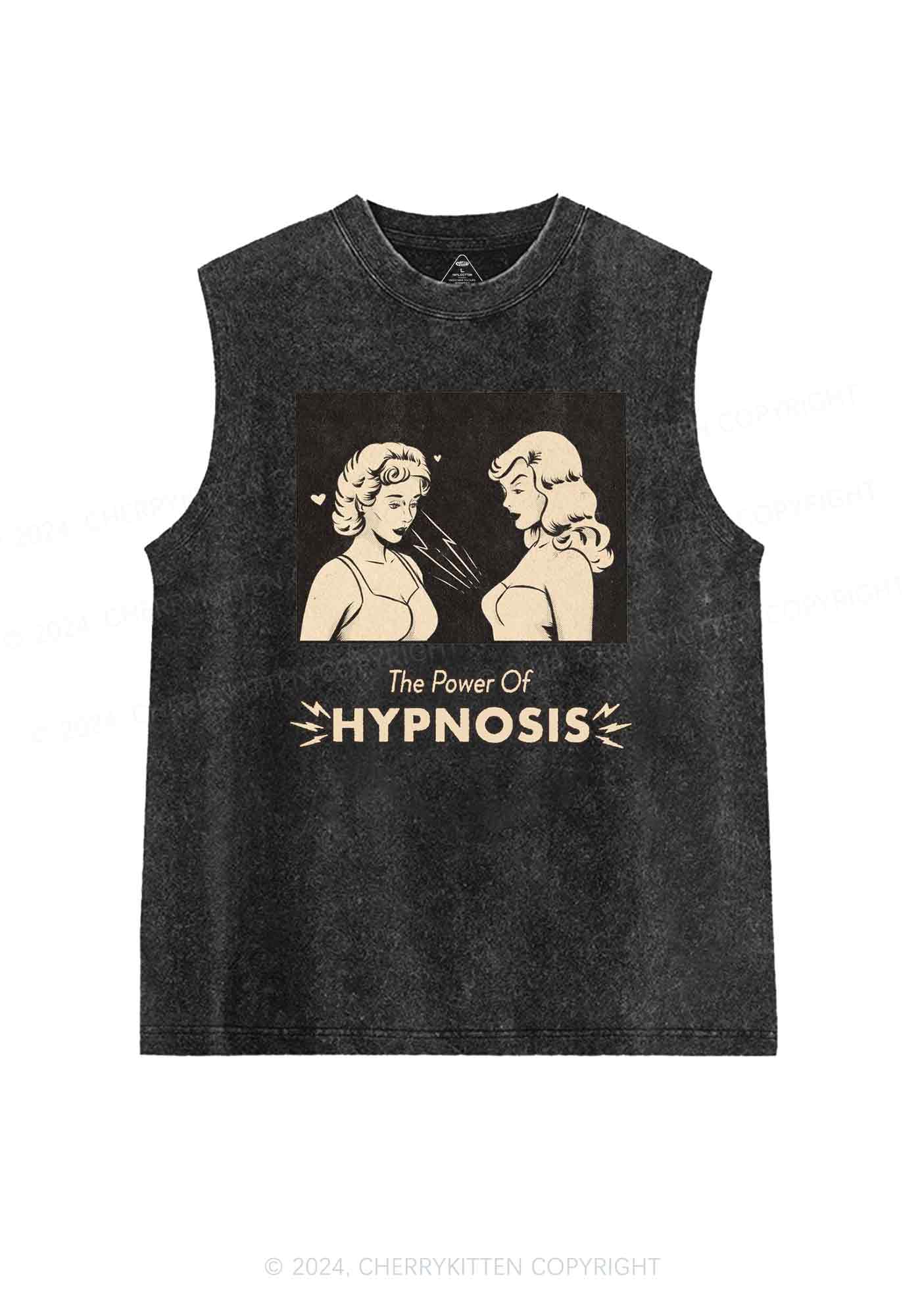 Hypnosis Power Y2K Washed Tank Cherrykitten