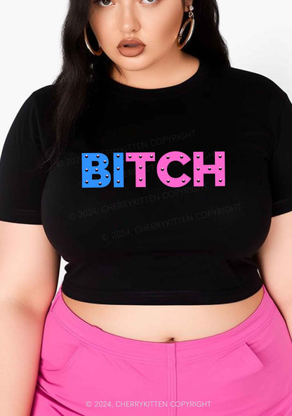 Curvy Bisexual Bixxh Y2K Baby Tee Cherrykitten