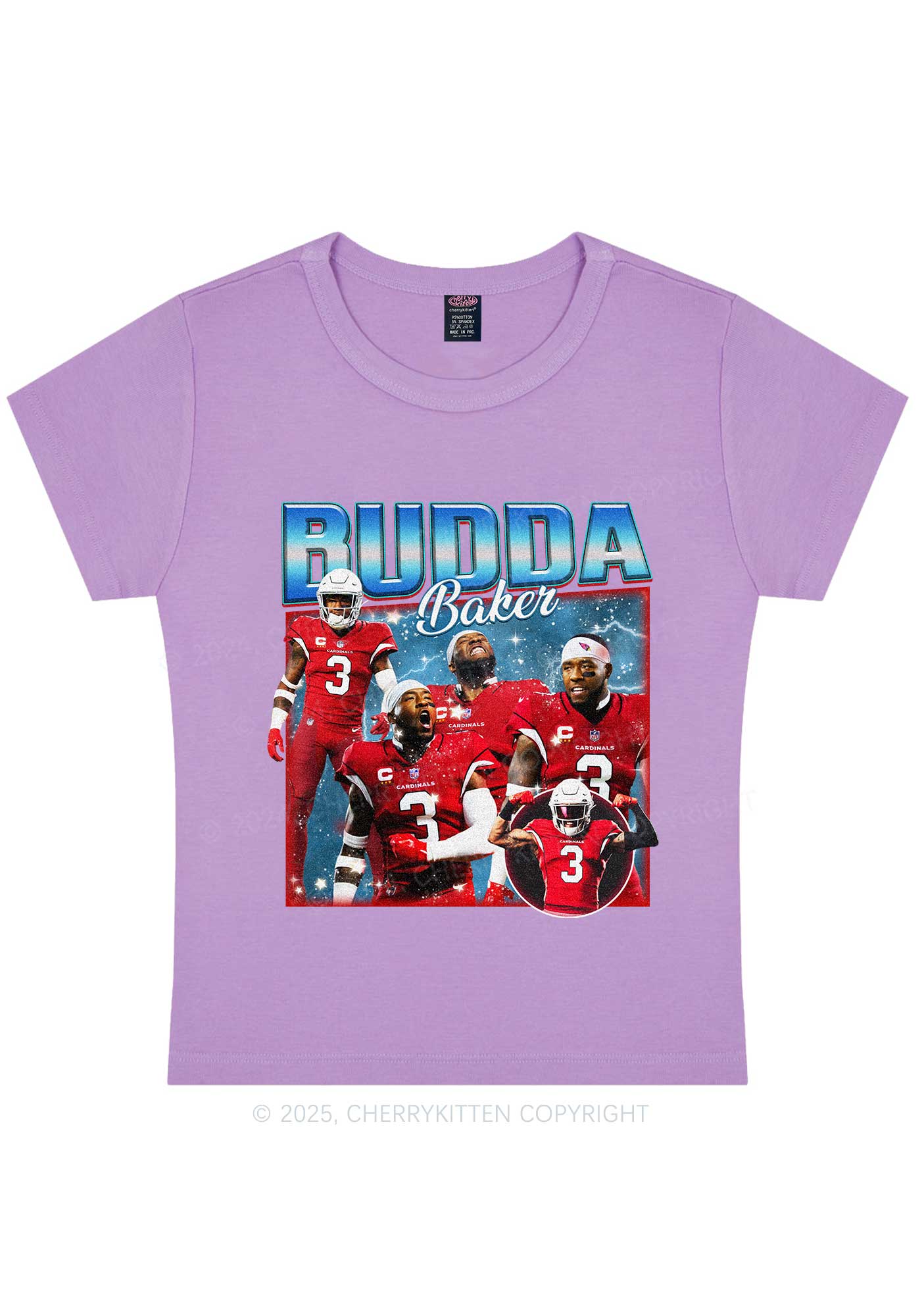 Blue Budda Y2K Super Bowl Baby Tee Cherrykitten