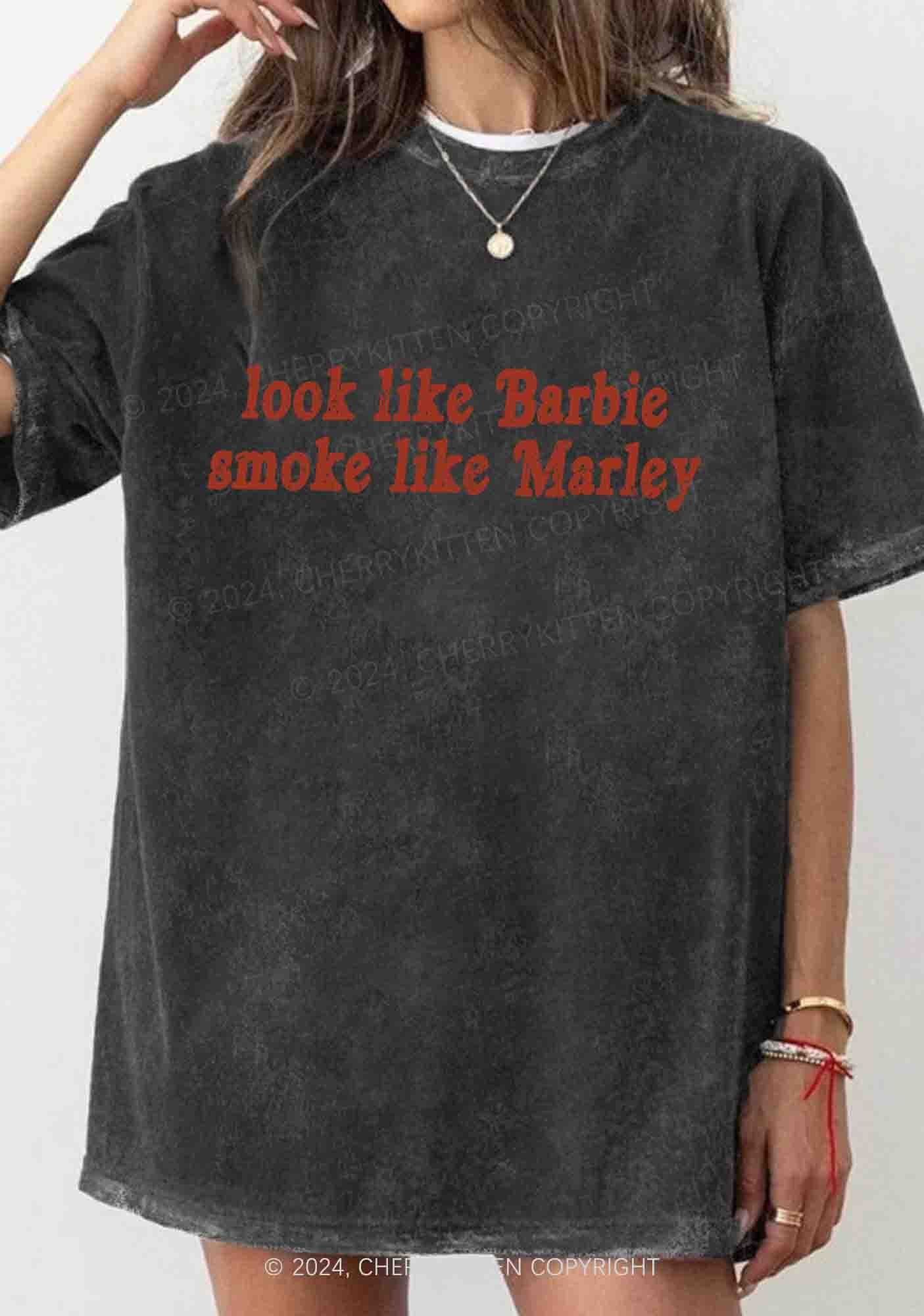Smoke Like Marley Y2K Washed Tee Cherrykitten
