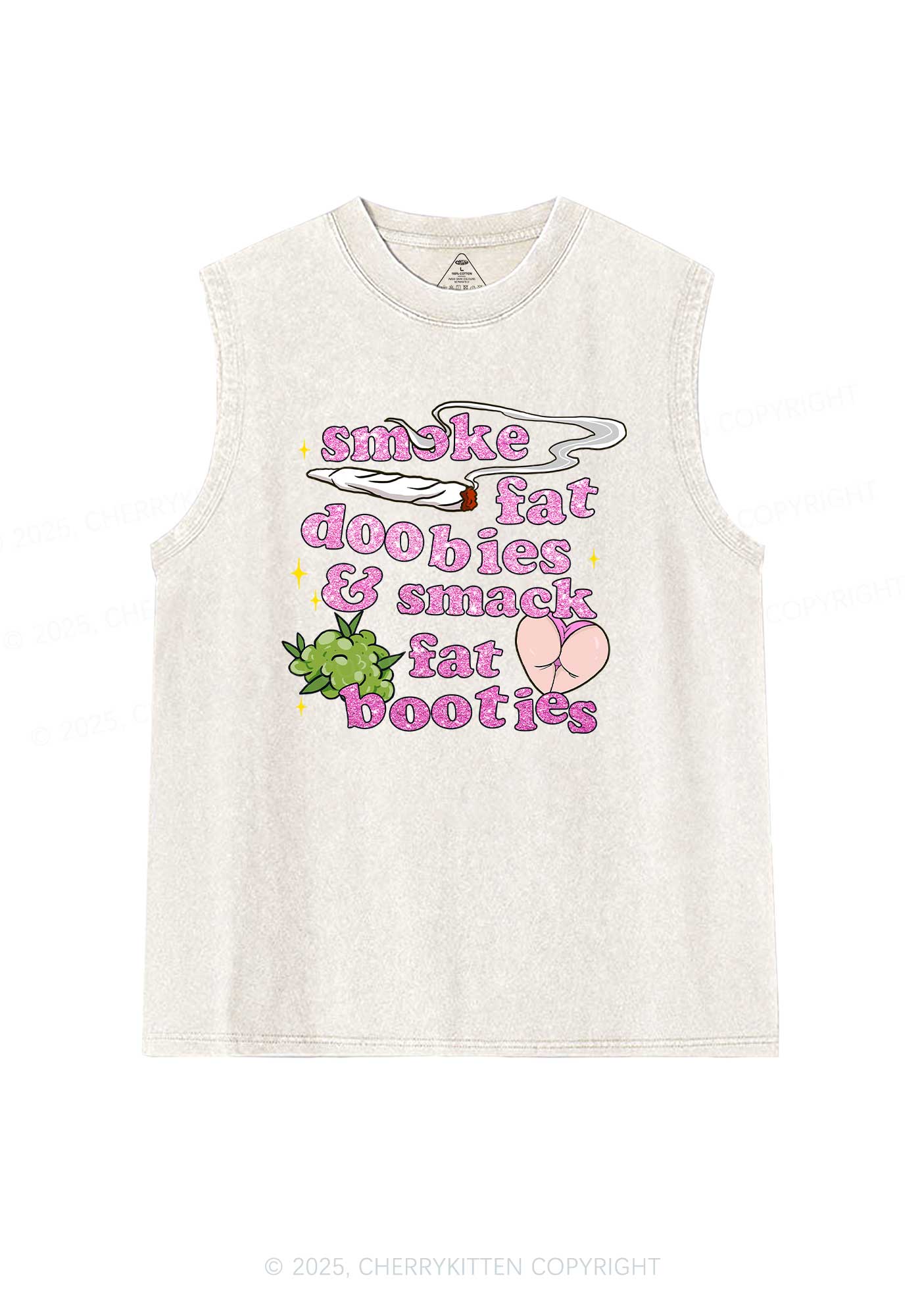 Smoke Fat Dxxbies Y2K Washed Tank Cherrykitten