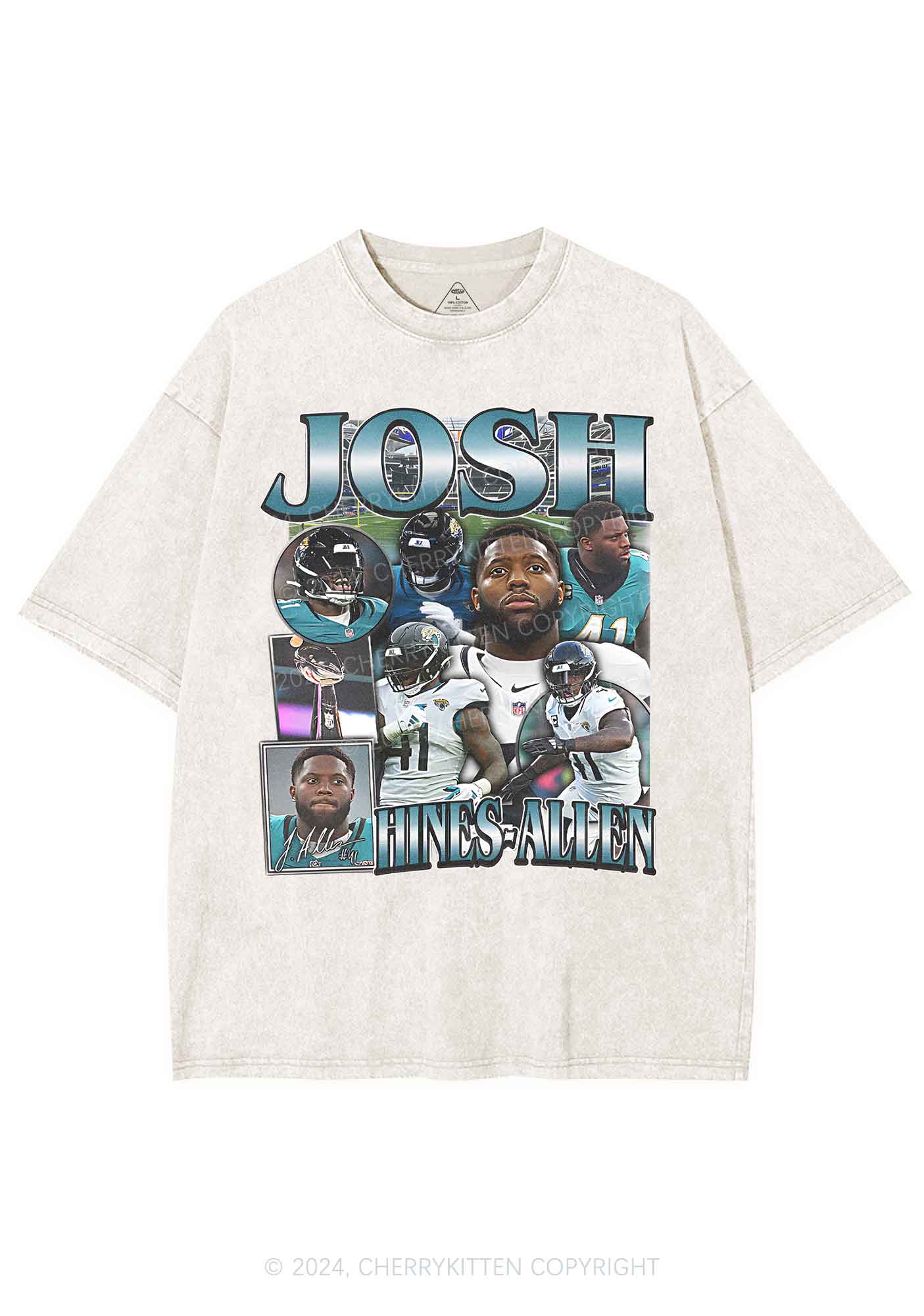 Green Josh Y2K Super Bowl Washed Tee Cherrykitten