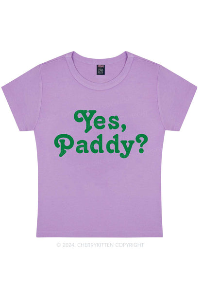 Yes Paddy St Patricks Y2K Baby Tee Cherrykitten