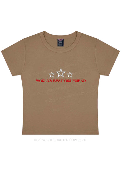 World's Best Girlfriend Y2K Baby Tee Cherrykitten