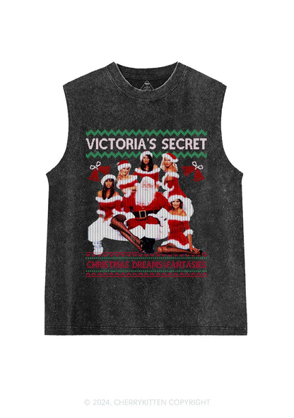 Christmas Dreams Fantasies Y2K Washed Tank Cherrykitten