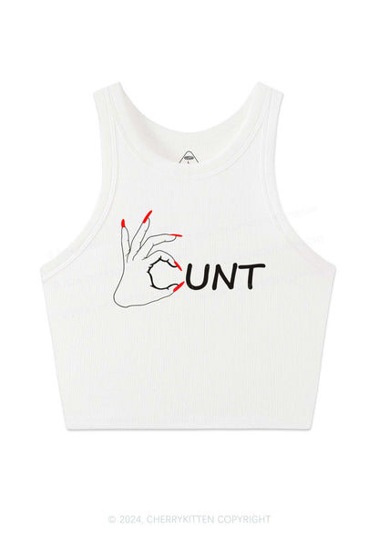 Clever Cxxt Y2K Crop Tank Top Cherrykitten