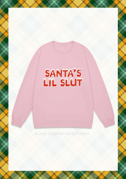 Santa's Lil Slxt Christmas Y2K Sweatshirt Cherrykitten