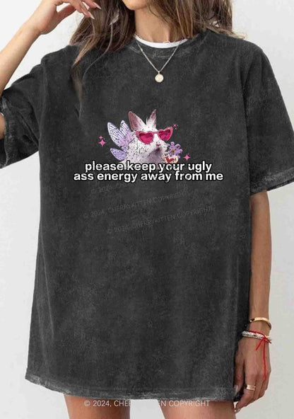 Please Keep Away From Me Y2K Washed Tee Cherrykitten