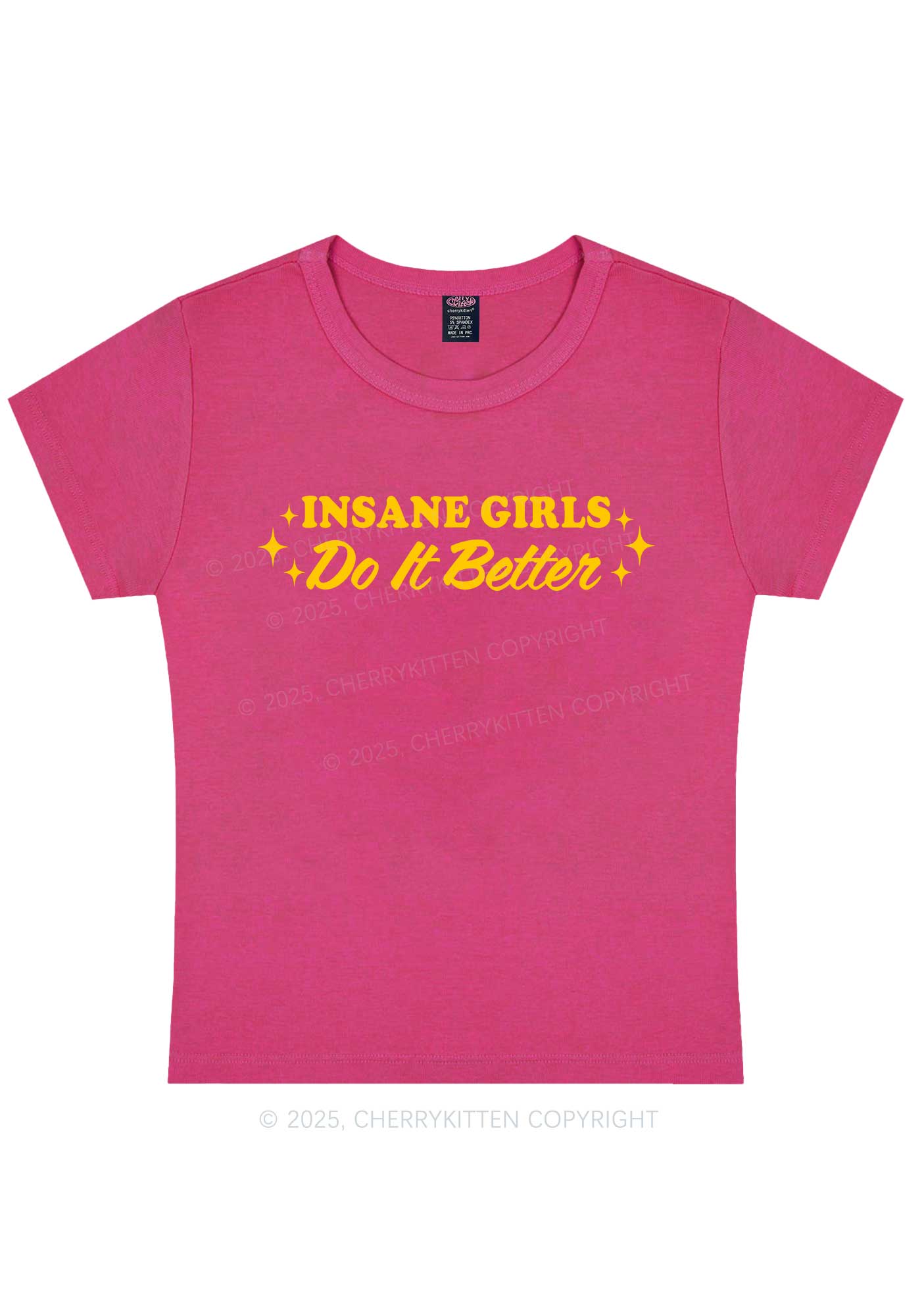 Insane Girls Do It Better Y2K Baby Tee Cherrykitten