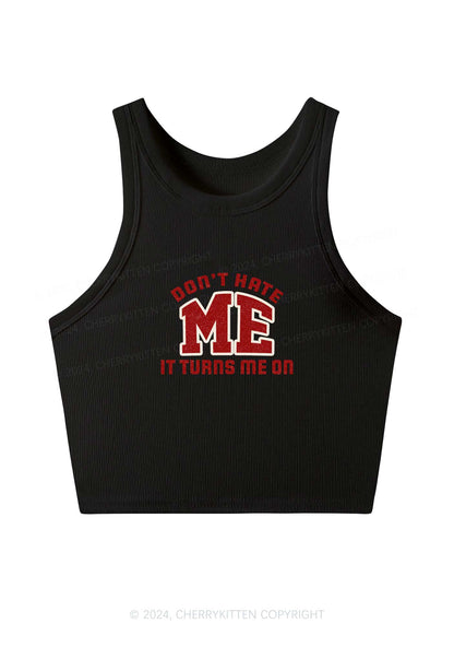 Don't Hate Me Y2K Crop Tank Top Cherrykitten