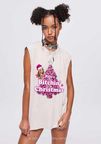 Christmas Bxxchin Y2K Washed Tank Cherrykitten