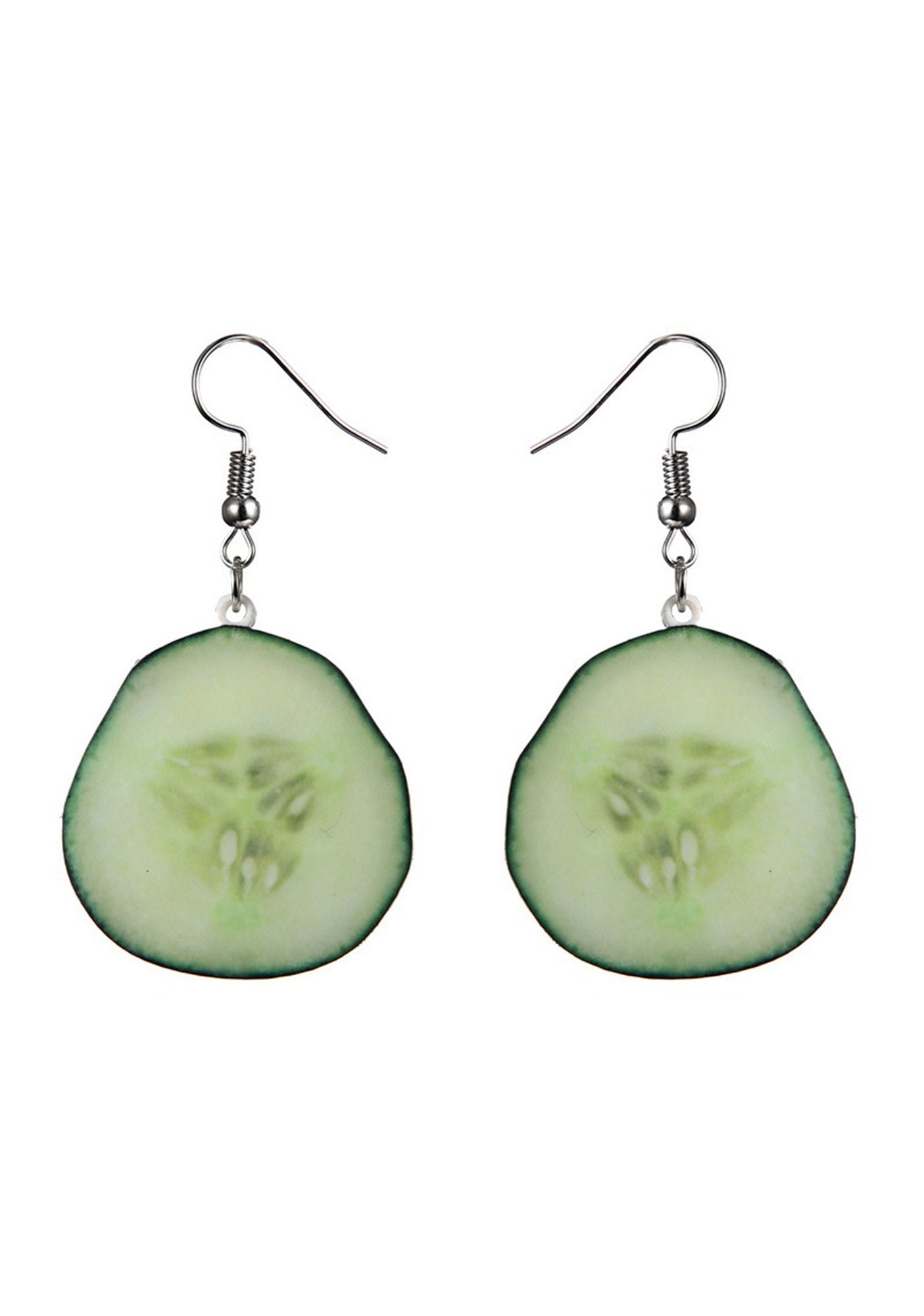 Acrylic Cucumber Y2K Earrings Cherrykitten