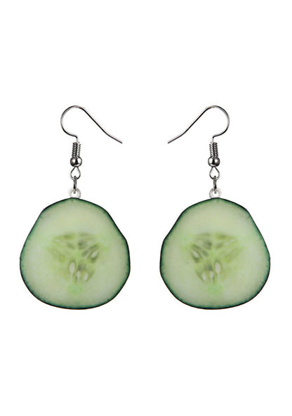 Acrylic Cucumber Y2K Earrings Cherrykitten