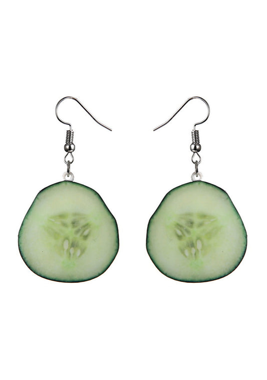 Acrylic Cucumber Y2K Earrings Cherrykitten