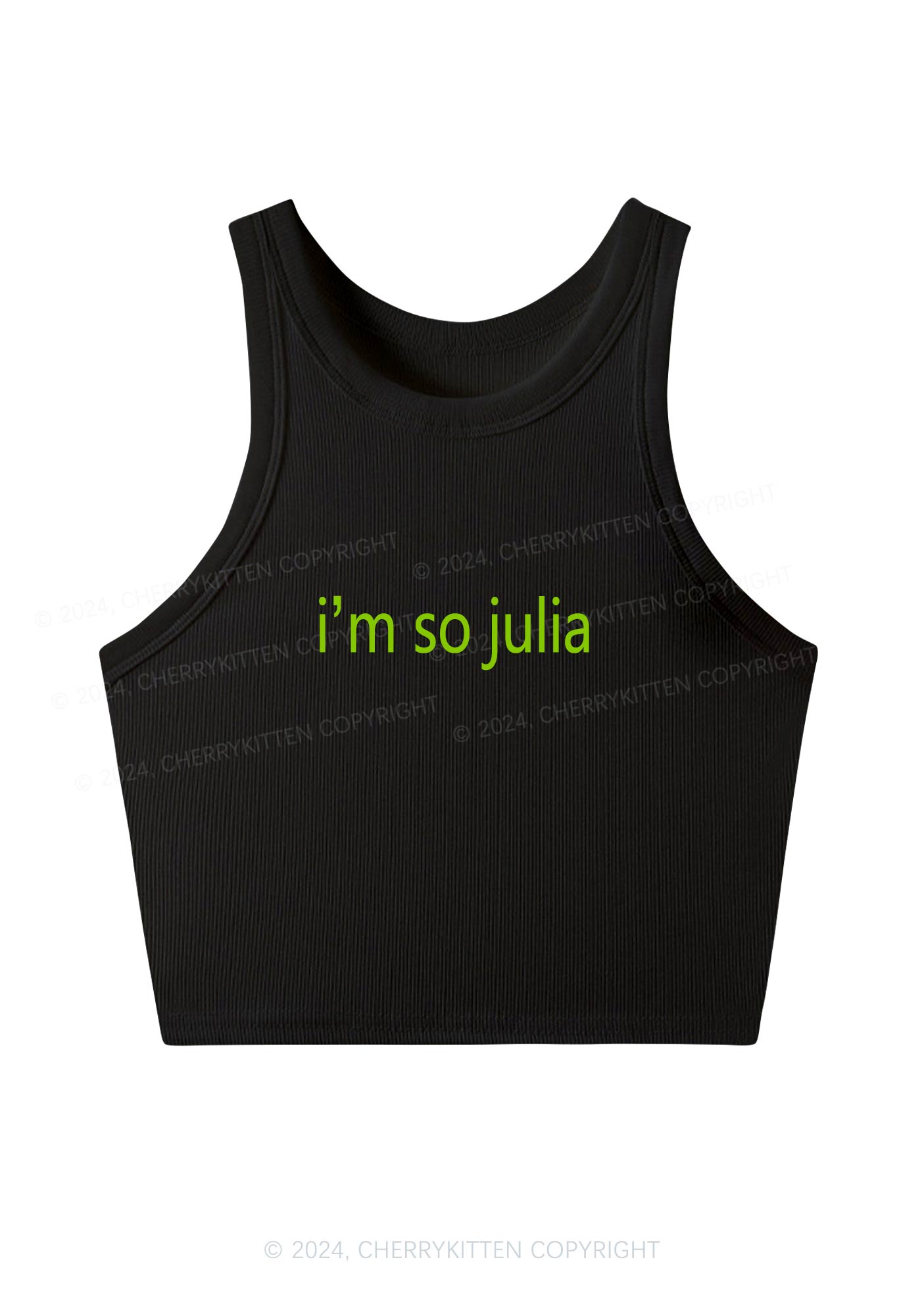 I'm So Julia Y2K Crop Tank Top Cherrykitten