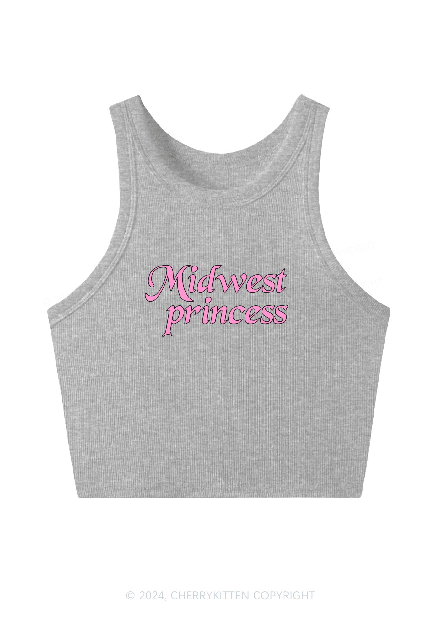 Midwest Princess Y2K Crop Tank Top Cherrykitten