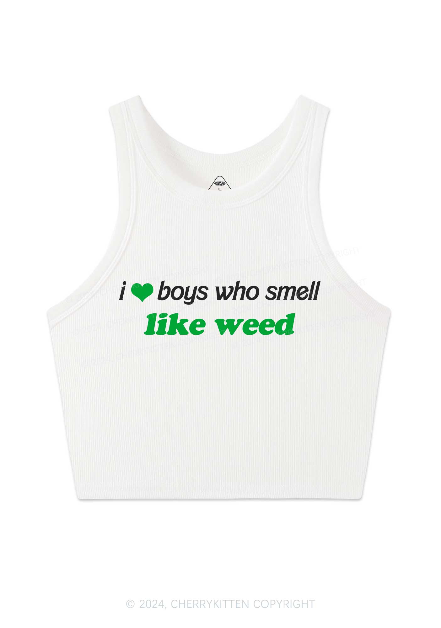 Boys Smell Like Wxxd Y2K Crop Tank Top Cherrykitten