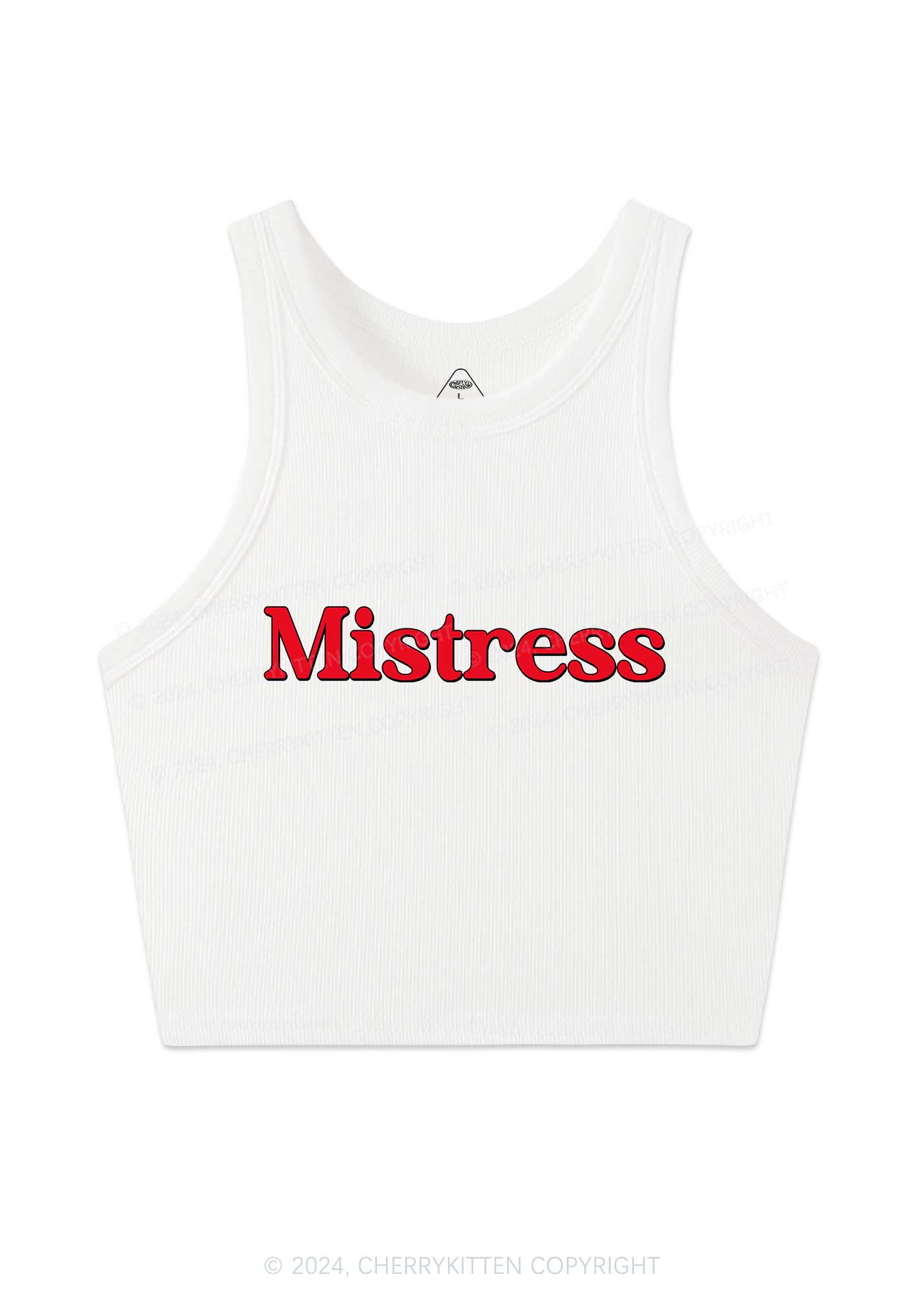 Mistress Y2K Crop Tank Top Cherrykitten