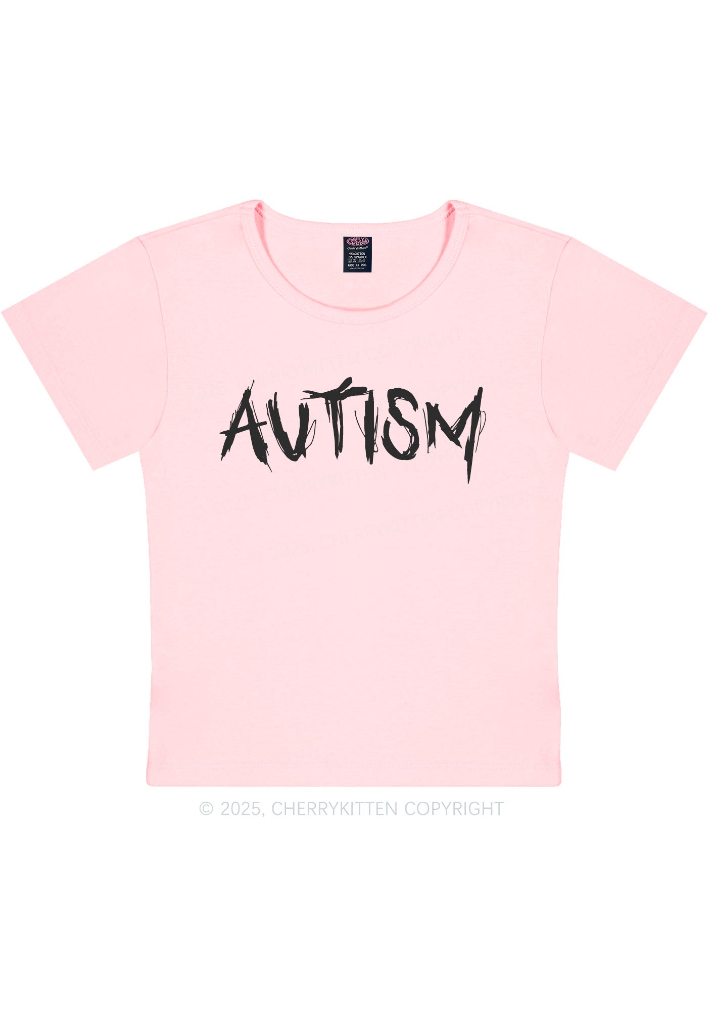 Satan Autism Y2K Baby Tee Cherrykitten