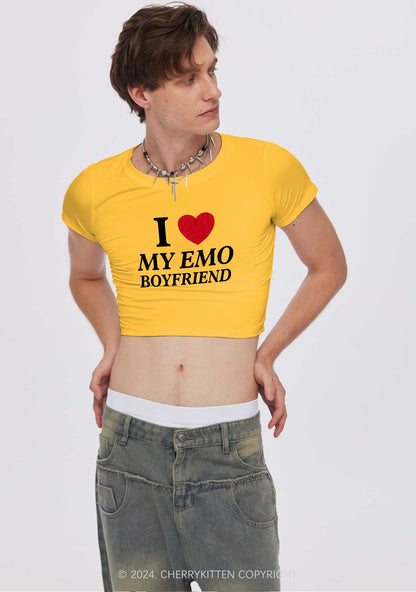 I Love My Emo BF Y2K Valentine's Day Baby Tee Cherrykitten