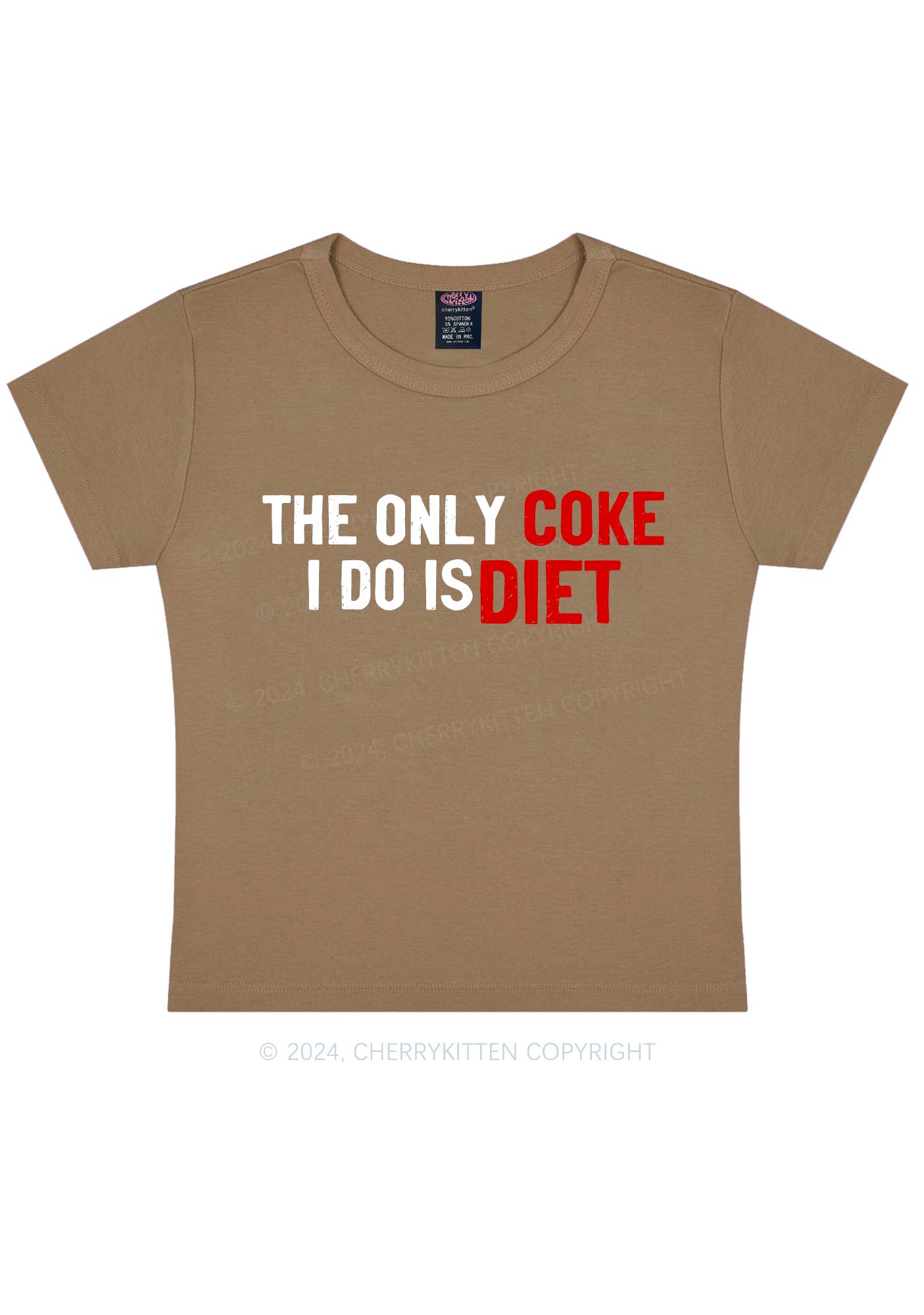 Coke Diet Y2K Baby Tee Cherrykitten