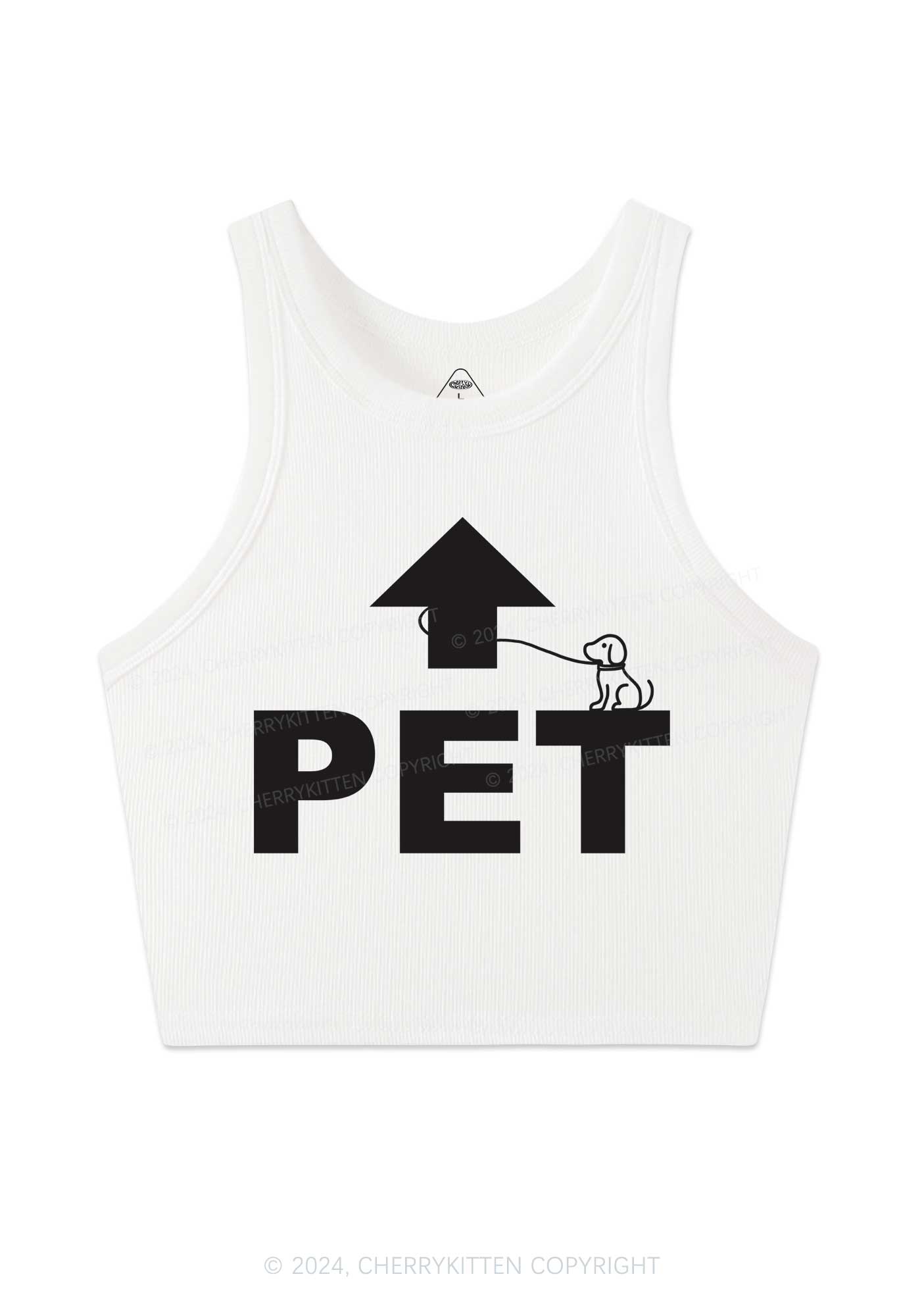 Pet Dog Y2K Crop Tank Top Cherrykitten