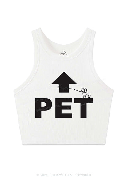 Pet Dog Y2K Crop Tank Top Cherrykitten