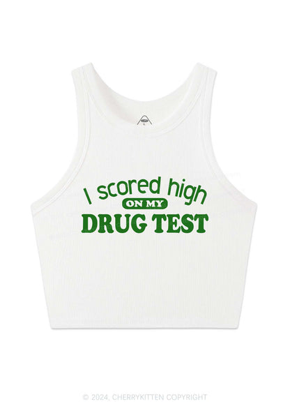 Scored High On Drxg Test Y2K Crop Tank Top Cherrykitten