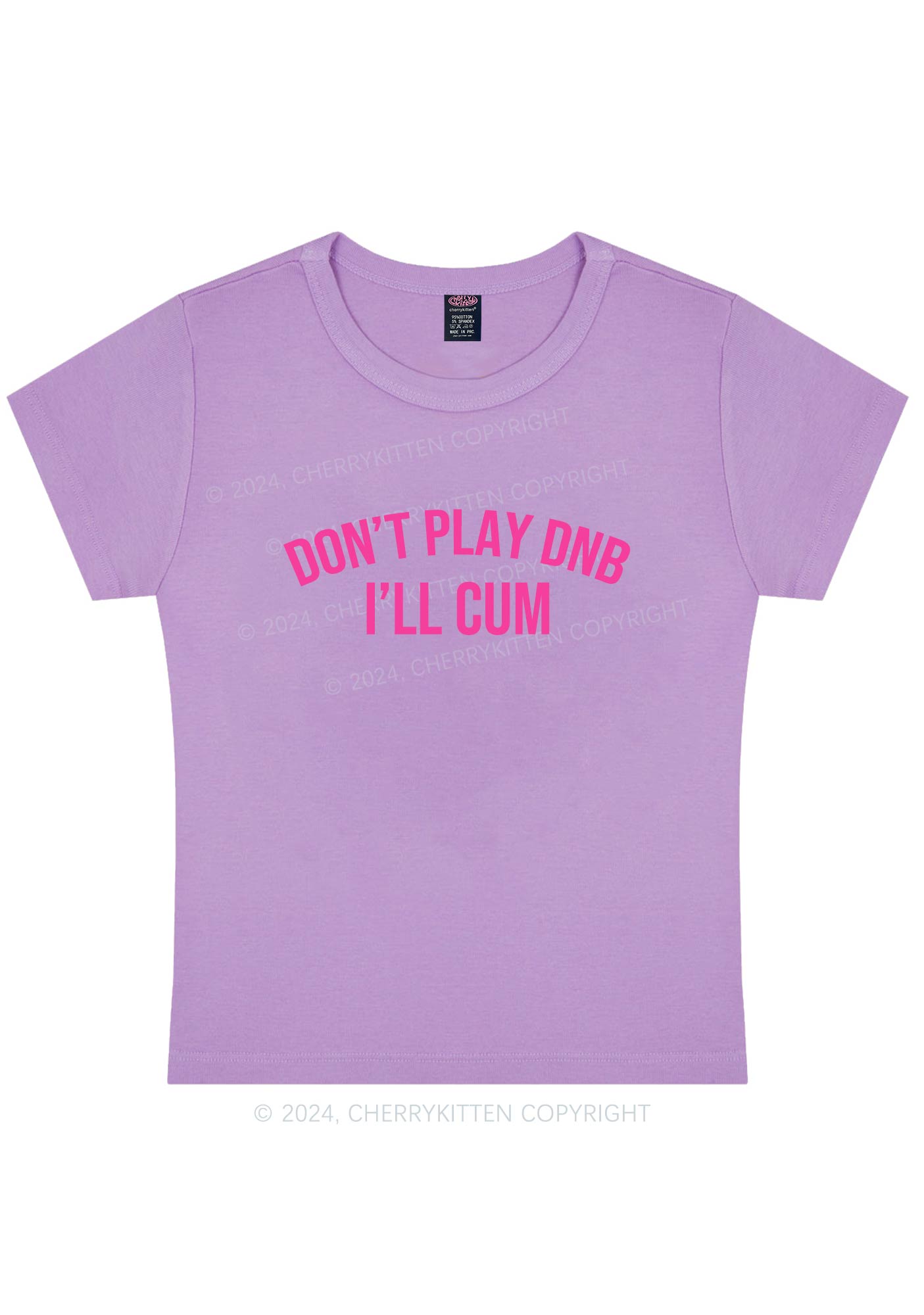 Don't Play DNB Y2K Baby Tee Cherrykitten