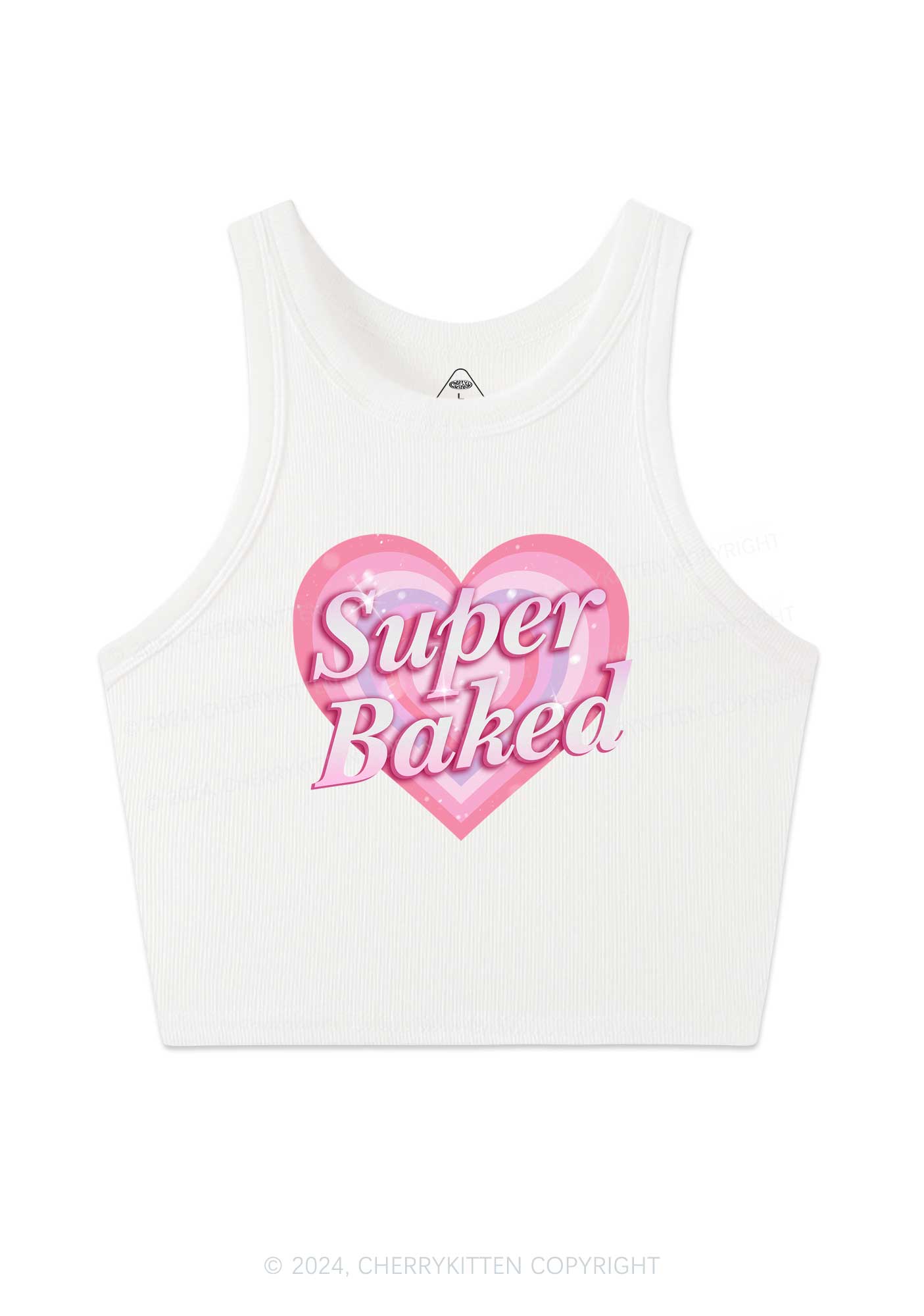 Super Baked Y2K Crop Tank Top Cherrykitten