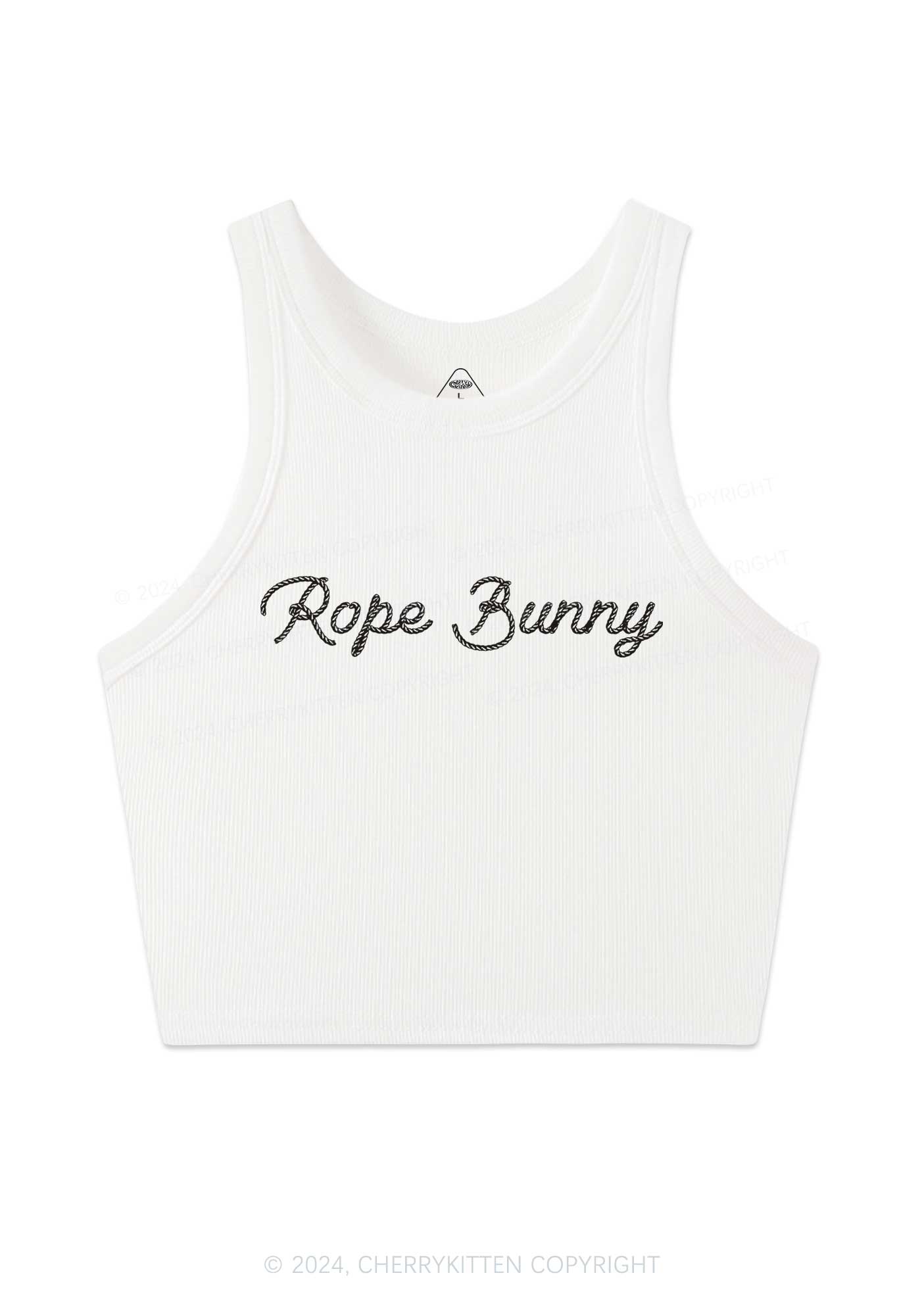 Rope Bunny Y2K Crop Tank Top Cherrykitten