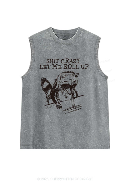 Shxt Crazy Y2K Washed Tank Cherrykitten