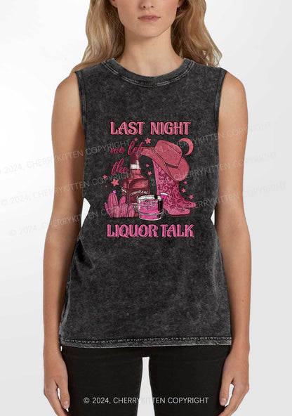 Liquor Talk Y2K Washed Tank Cherrykitten