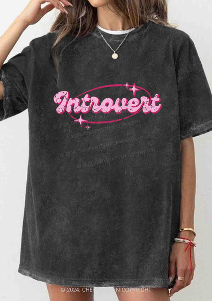 Introvert Universe Y2K Washed Tee Cherrykitten