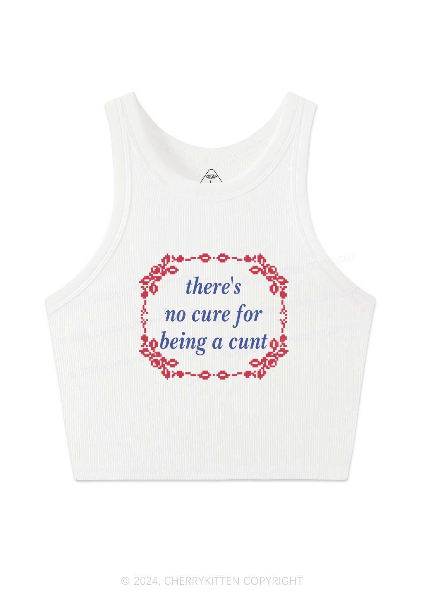 No Cure For Cxxt Y2K Crop Tank Top Cherrykitten