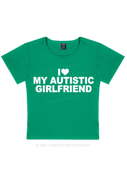 I Love My Autistic GF Y2K Valentine's Day Baby Tee Cherrykitten