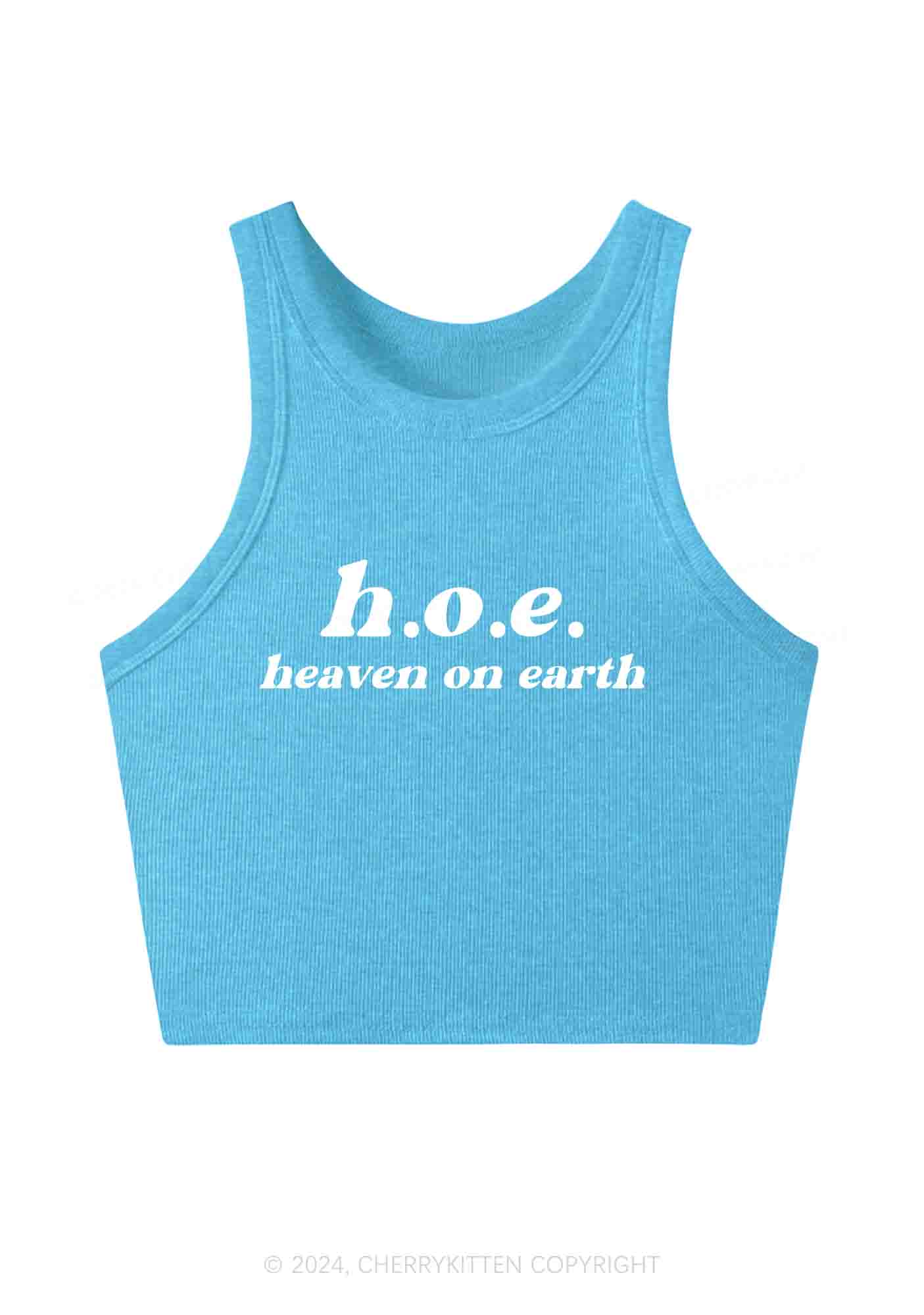 Heaven On Earth Y2K Crop Tank Top Cherrykitten