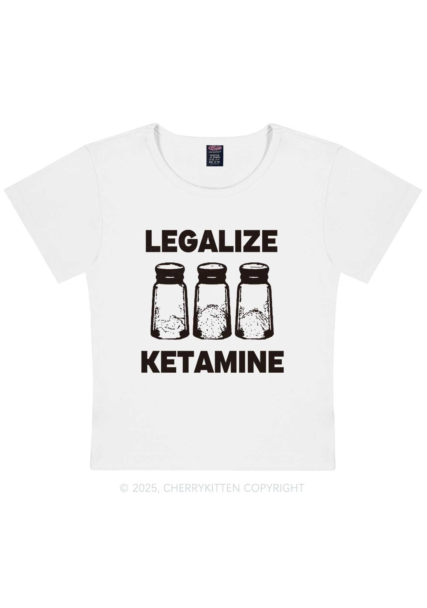 Legalize K Y2K Baby Tee Cherrykitten