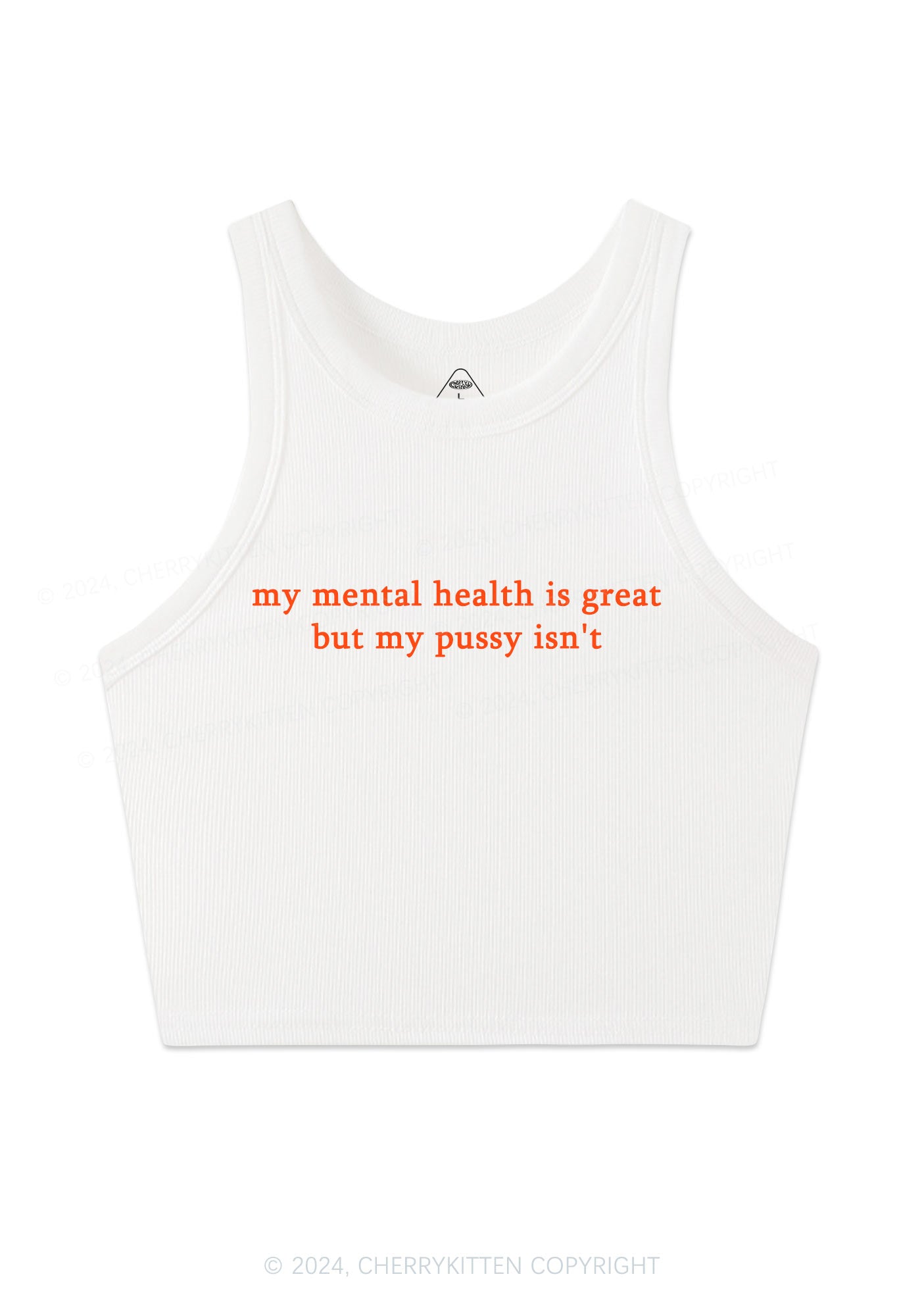 My Puxxy Isn't Great Y2K Crop Tank Top Cherrykitten