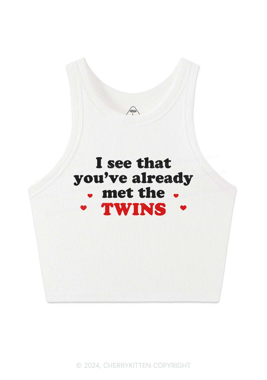 You've Already Met The Twins Y2K Crop Tank Top Cherrykitten